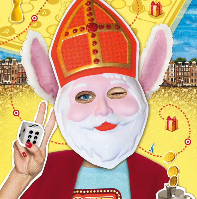 Dagblad Parool; illustratie pakjesavond met Sinterklaas